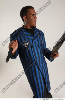 Garson STANDING POSE WITH KATANA AND SHOTGUN